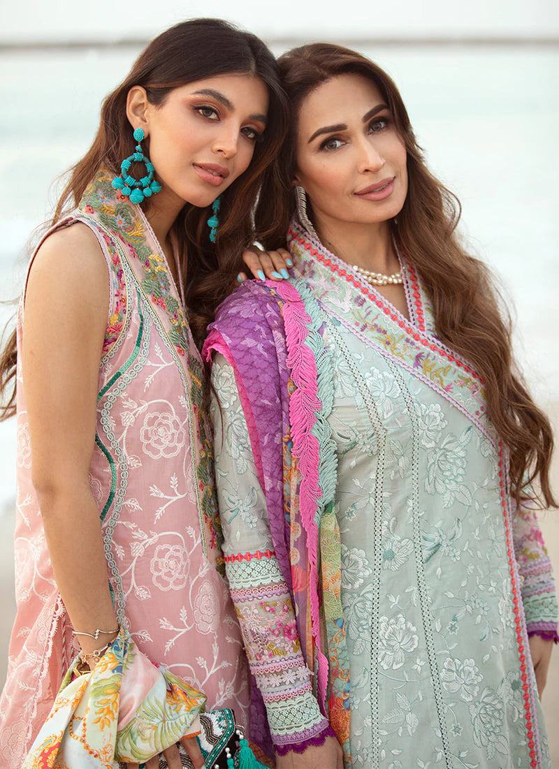 Aruba Rose | Farah Talib Aziz ILO ILO Luxury Lawn Collection 2022 | Unstitched Embroidered Lawn Suits