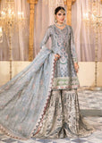 Pearl Blue and Ash Pink (BD-2403) | Maria B Mbroidered Heritage Edition 2022 | Unstitched Embroidered Tissue Suits