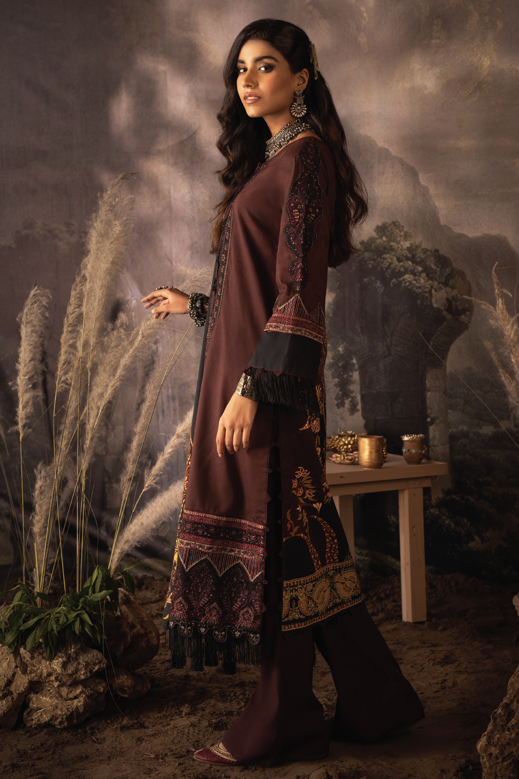ILC-09 IBA -3PC | Iznik Zarafshan Linen Collection 2021 | Unstitched Embroidered Linen Organza Suits