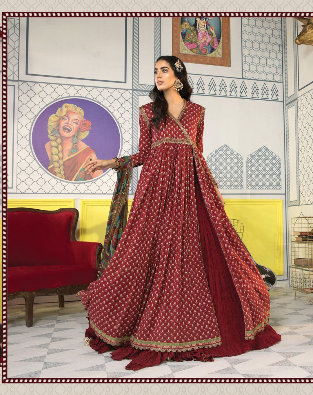 MPT-1109-B | Maria B Mprints Unstitched Eid Collection 2021 Vol-2