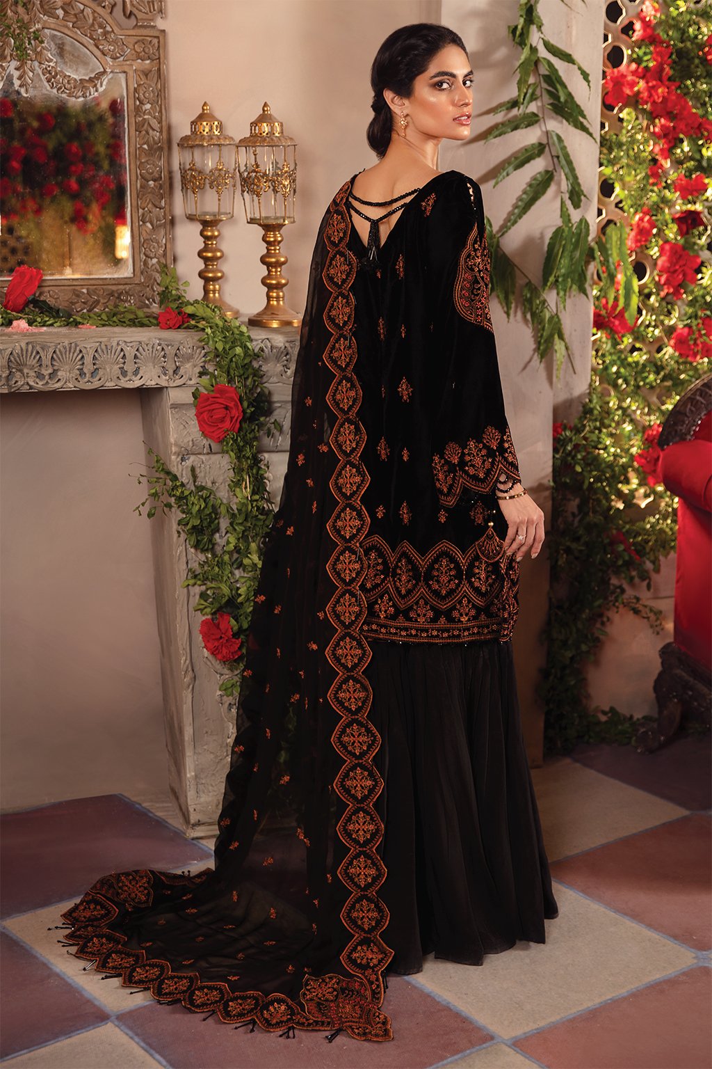 IMC-01 MYTH-3PC | Iznik Meraki Luxury Chiffon Collection 2021 | Unstitched Embroidered Luxury Chiffon Suits