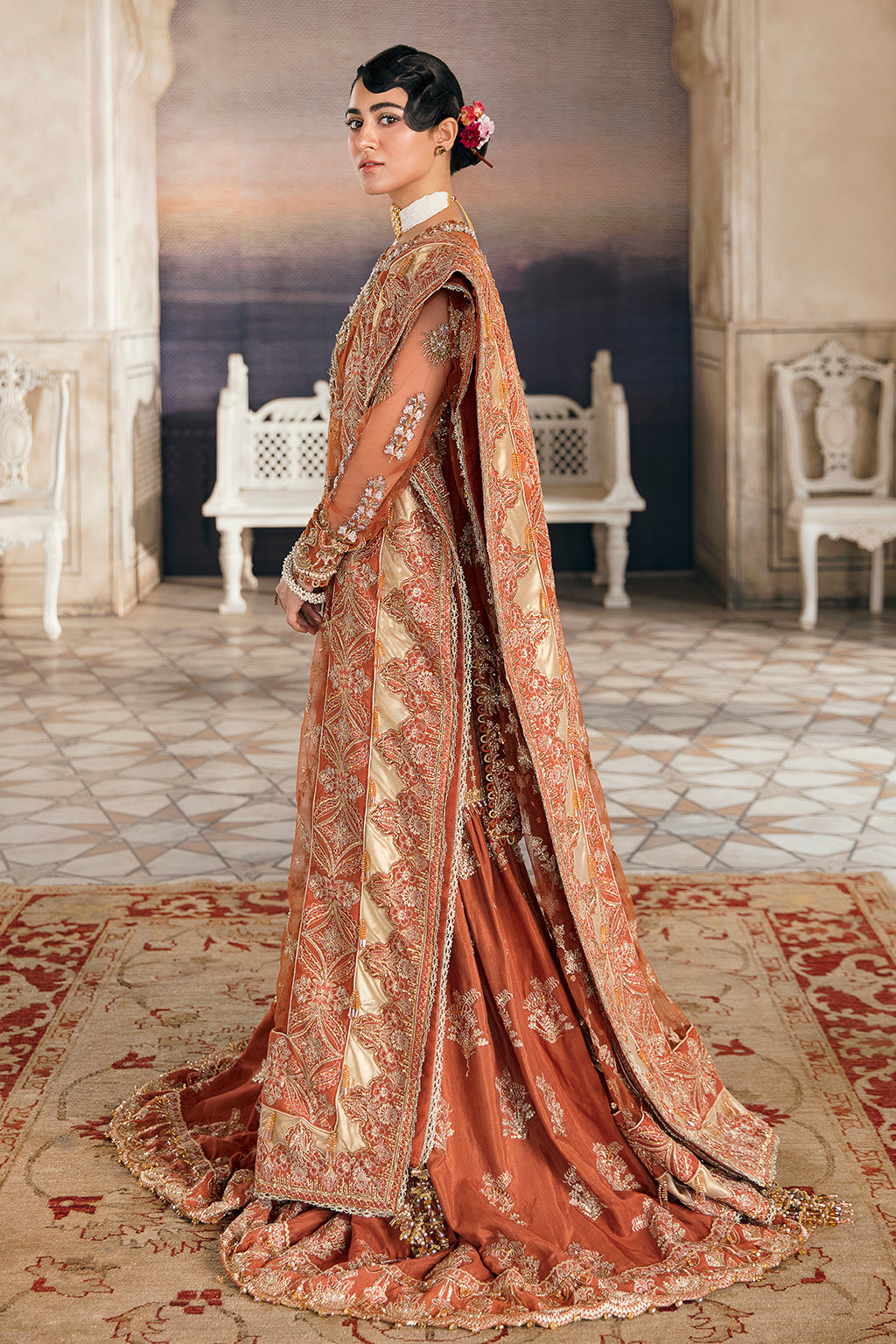 Rangreza | Afrozeh Brides Collection 2022 | Stitched Unstitched Embroidered Net Bridal Suit