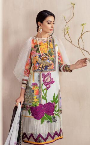 DANDELION CB-1B | Bella Fusion Mix Cambric Collection SS'21 | Unstitched Cambric Suits