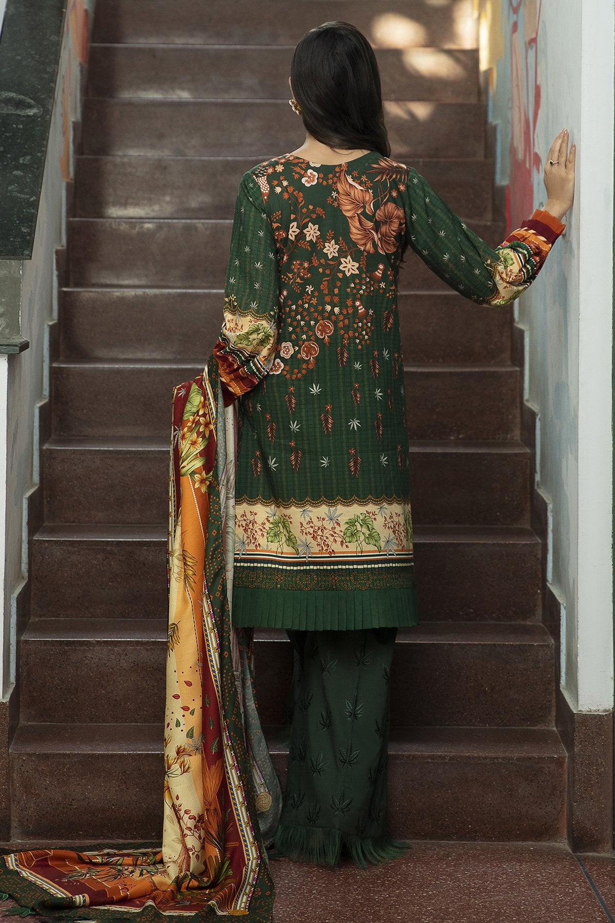 BOTANICA | Jazmin Iris Winter Collection 2021 | Unstitched Embroidered Viscose Slub Khaddar Suit