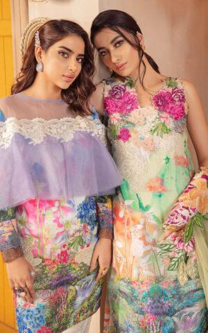 CASSIA CB-2B | Bella Fusion Mix Cambric Collection SS'21 | Unstitched Cambric Suits