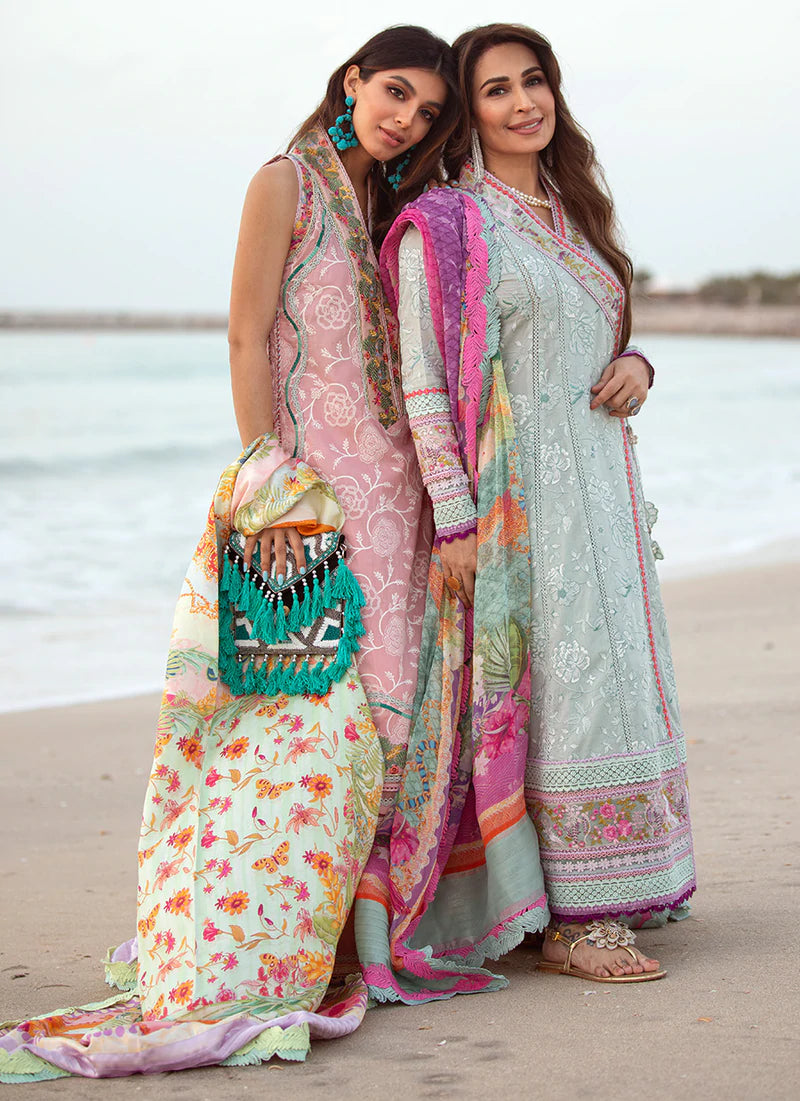 Aruba Rose | Farah Talib Aziz ILO ILO Luxury Lawn Collection 2022 | Unstitched Embroidered Lawn Suits