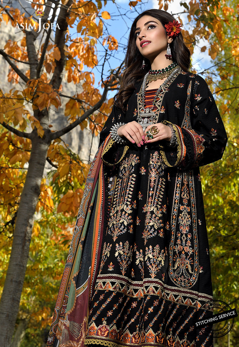 AJSL-8 | Asim Jofa Shehr-e-Yaar Luxury Lawn Collection 2022 | Unstitched Embroidered Lawn Suits
