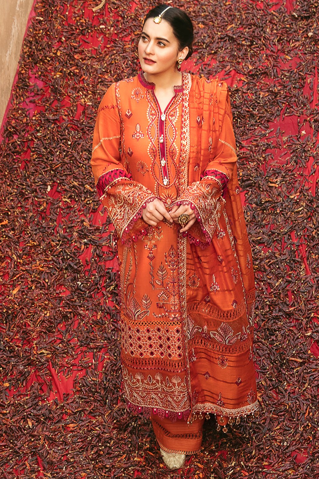 Sassi | Afrozeh Shabnami Festive Lawn Collection 2022 | Unstitched Embroidered Lawn Suits