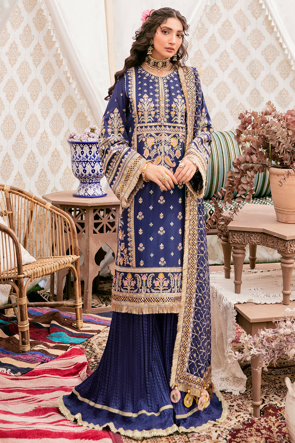 GUL RUKH | Afrozeh Gul Bahar Festive Collection 2022 | Unstitched Embroidered Lawn Suits