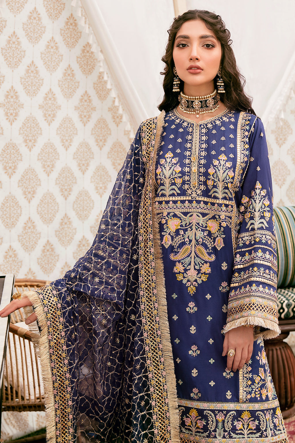 GUL RUKH | Afrozeh Gul Bahar Festive Collection 2022 | Unstitched Embroidered Lawn Suits