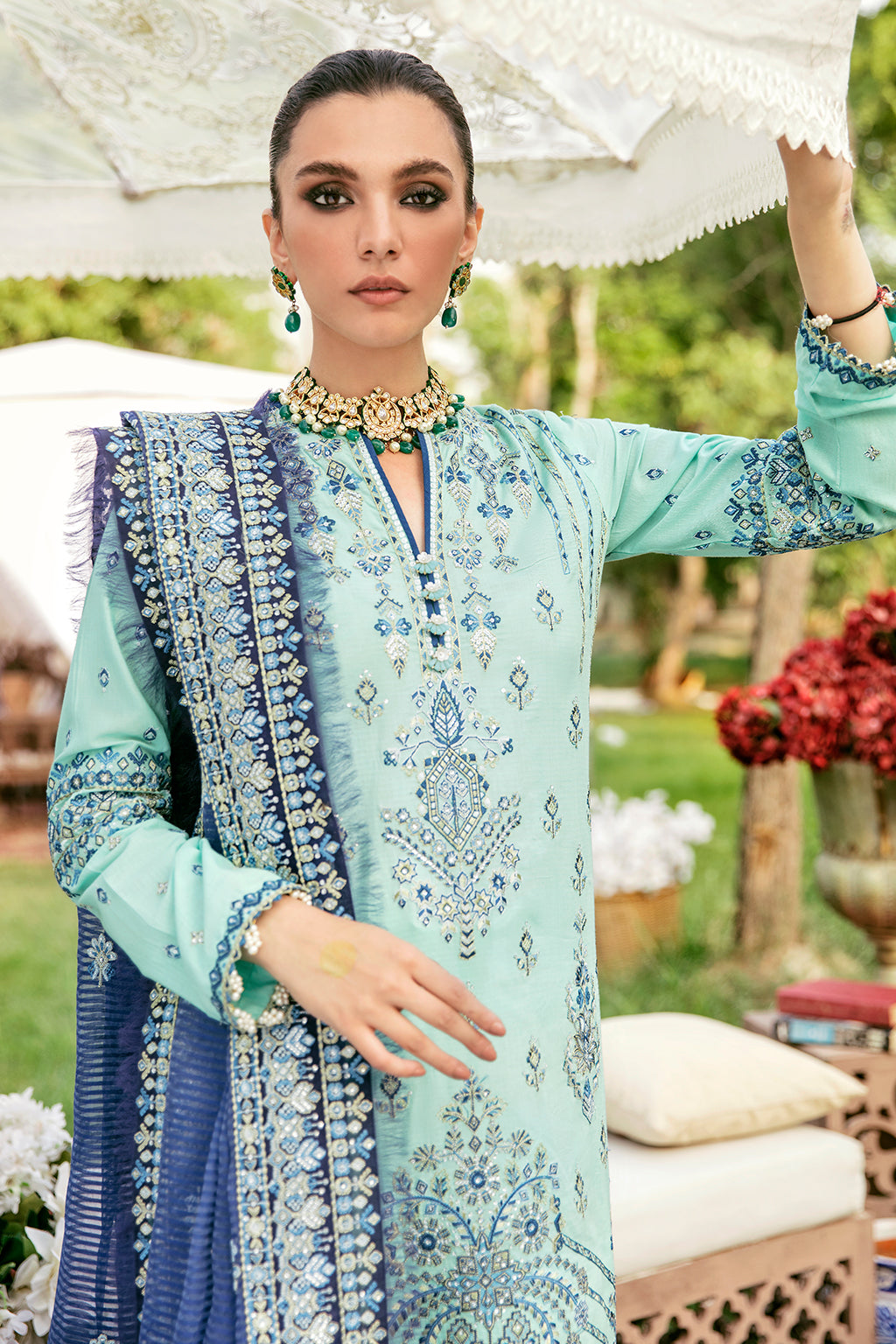 HERIZ | Afrozeh Gul Bahar Festive Collection 2022 | Unstitched Embroidered Lawn Suits