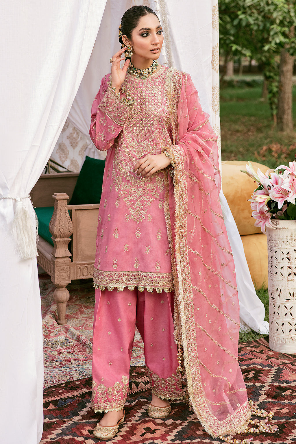 DILAAB | Afrozeh Gul Bahar Festive Collection 2022 | Unstitched Embroidered Lawn Suits