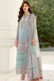 Serene Sky | Afrozeh LA Fuchsia'22 Collection | Unstitched Chiffon Suits