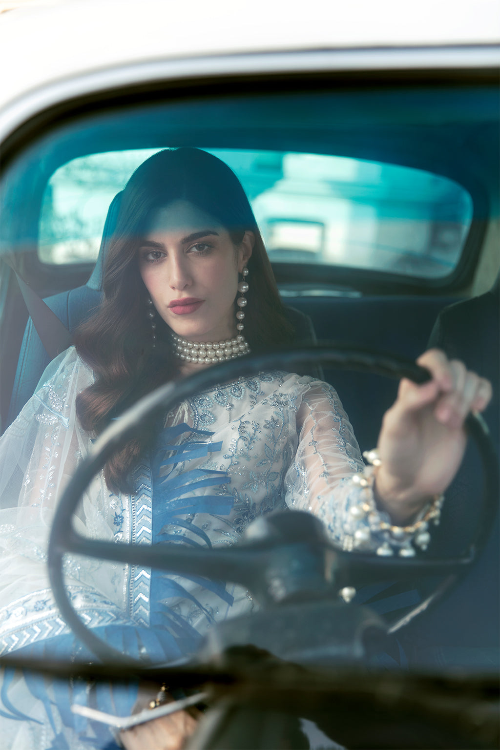 Celestial Dream | Afrozeh LA Fuchsia'22 Collection | Unstitched Chiffon Suits