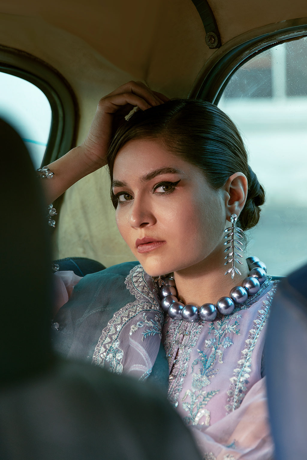 Pixie Dust | Afrozeh LA Fuchsia'22 Collection | Unstitched Chiffon Suits