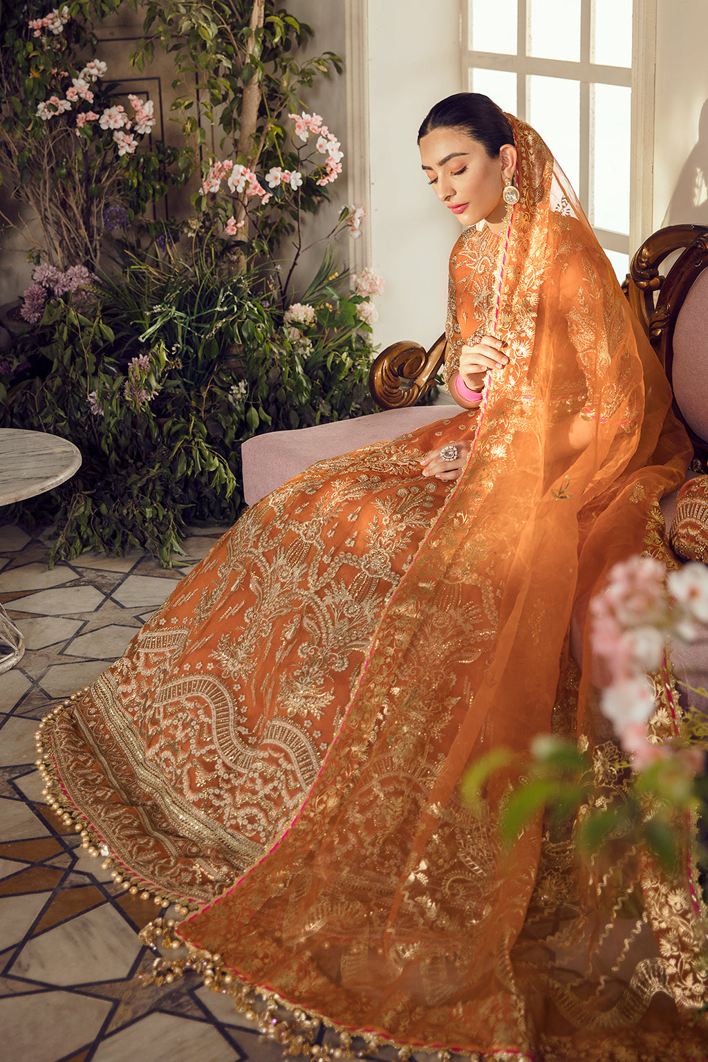 ORIANA | Afrozeh La Fuchsia Wedding Edition 2022 | Unstitched Embroidered Organza Suits