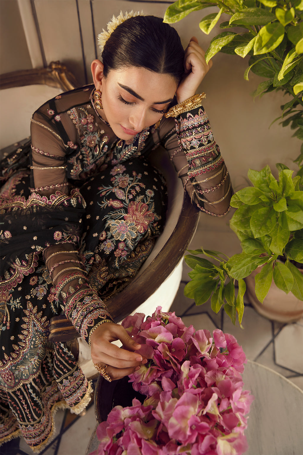 KEZIA | Afrozeh La Fuchsia Wedding Edition 2022 | Unstitched Embroidered Net Suits