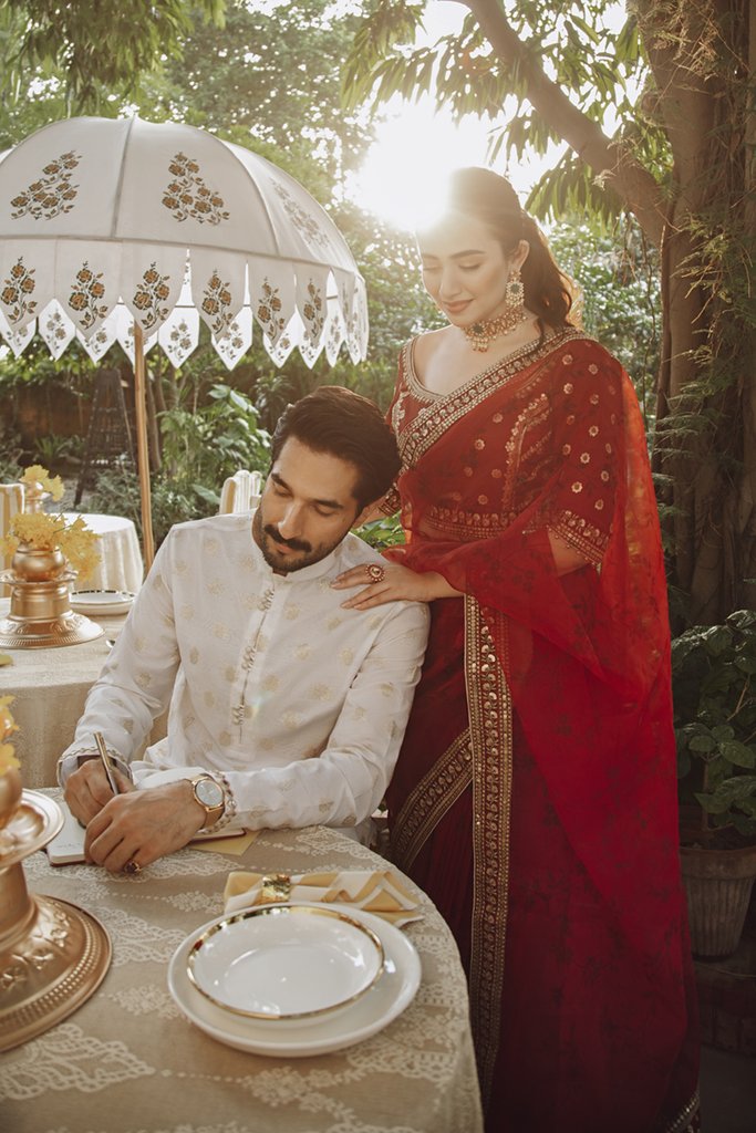 SM-06 | Qalamkar Shadmani Luxury Formals Collection 2021 | Unstitched Embroidered Organza Suits