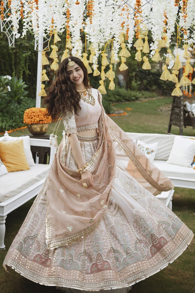 SM-04 | Qalamkar Shadmani Luxury Formals Collection 2021 | Unstitched Embroidered Organza Suits