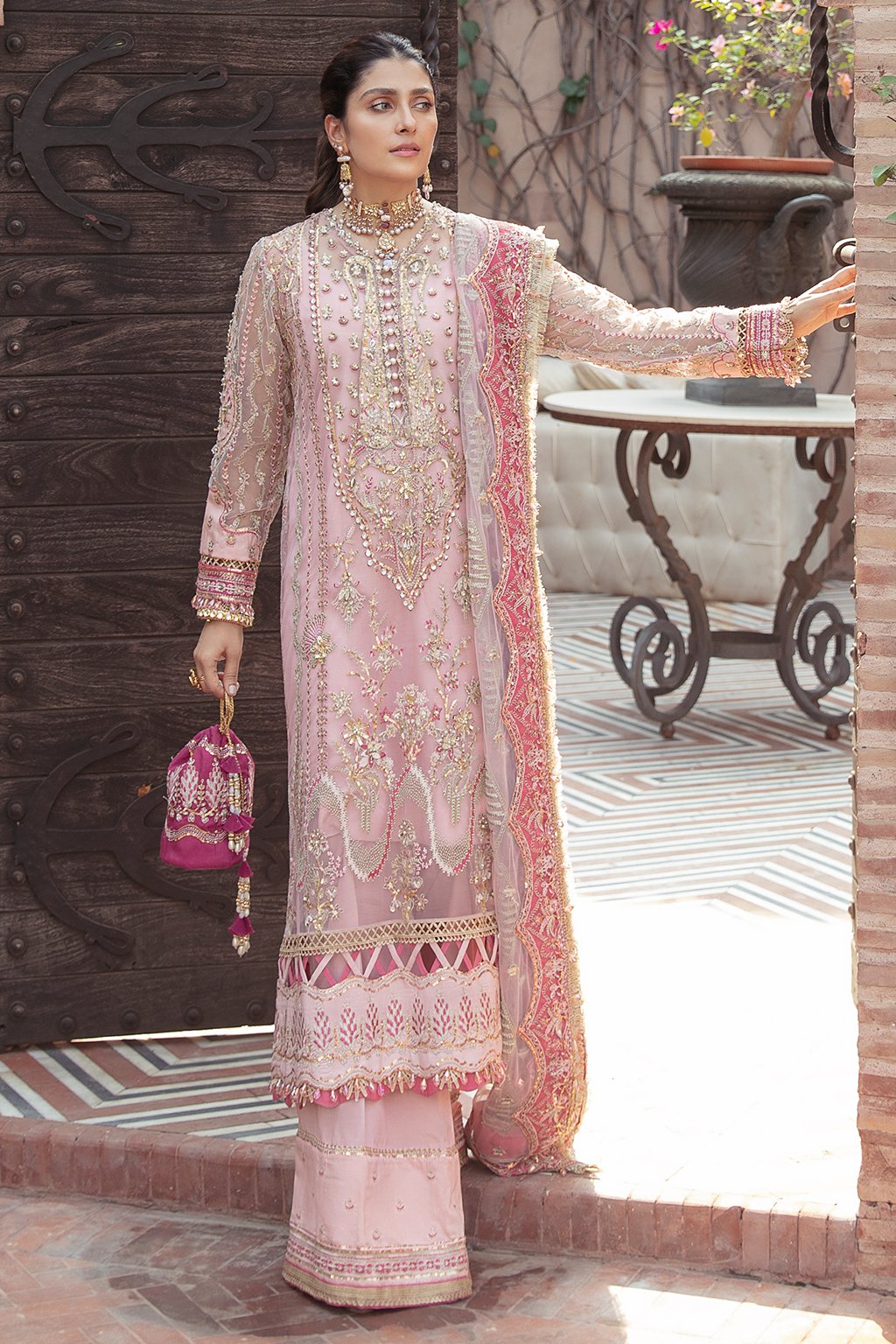 INAYAAT | Afrozeh Hayat Wedding Formals Collection 2021 | Unstitched Embroidered Chiffon Suits