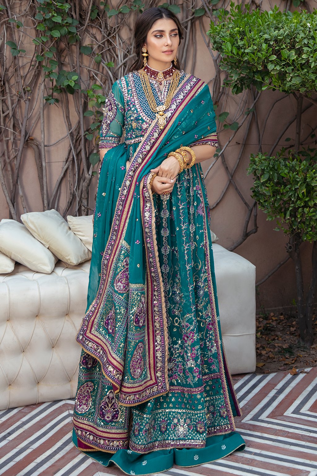 KHIRAD | Afrozeh Hayat Wedding Formals Collection 2021 | Unstitched Embroidered Chiffon Suits
