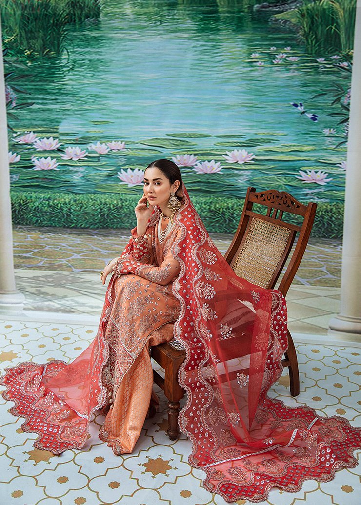 TABASSUM | Afrozeh Shehnai Wedding Formals 2021 | Unstitched Embroidered Suit