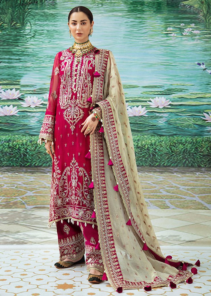NELOFERI | Afrozeh Shehnai Wedding Formals 2021 | Unstitched Embroidered Suit