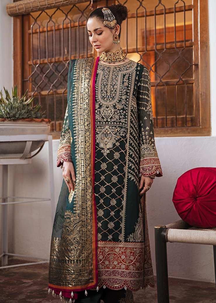 RAATKUMARI | Afrozeh Shehnai Wedding Formals 2021 | Unstitched Embroidered Suit