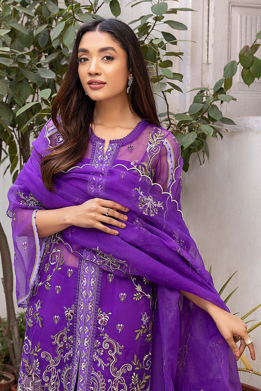 CHM-06 | Charizma Chimmer Chiffon Collection 2022 Vol 1 | Unstitched Embroidered Chiffon Suits