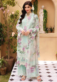 ELF-2 Aqua | Elaf Luxury Festive Lawn Collection 2022 | Unstitched Embroidered Lawn Suits