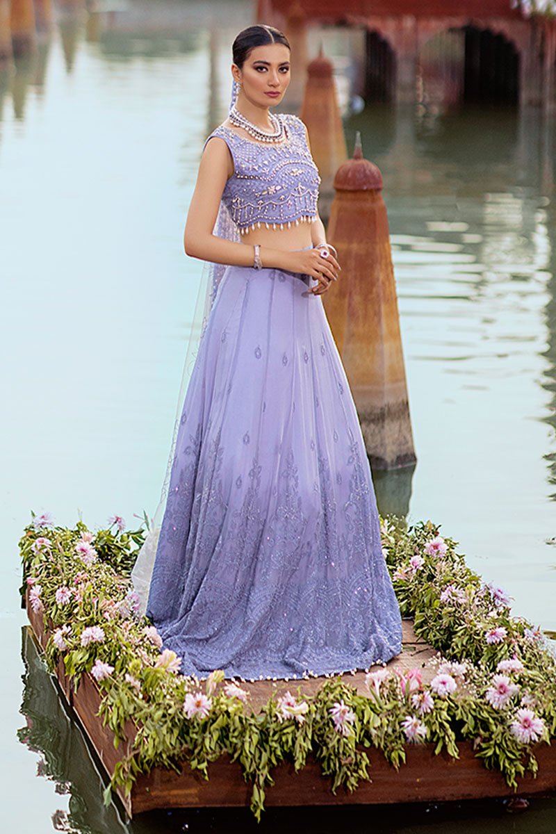 GULBAHAAR | Mushq Hawa Mahal Tissue De Luxe ‘21 | Unstitched Embroidered Chiffon Suits