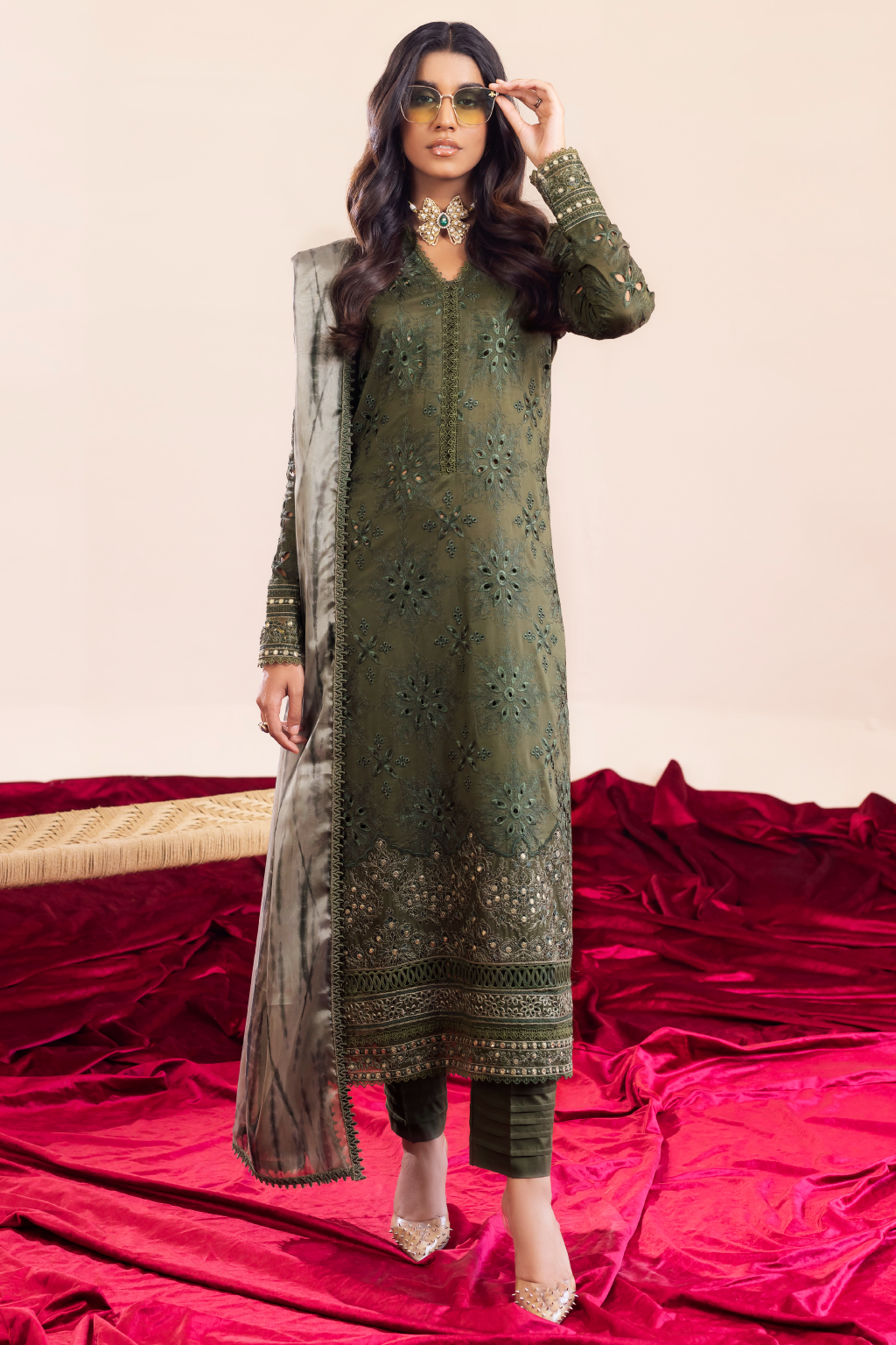 AL-06 Zareen | Iznik Aashiyan Embroidered Unstitched Festive Lawn Collection23