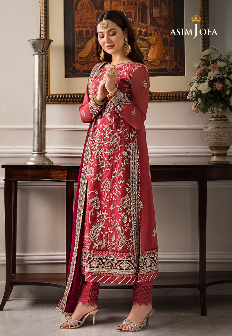 AJZS-28 | Asim Jofa Zari Sitara Luxury Eid Festive Collection 2023 | Unstitched Embrodried Suits