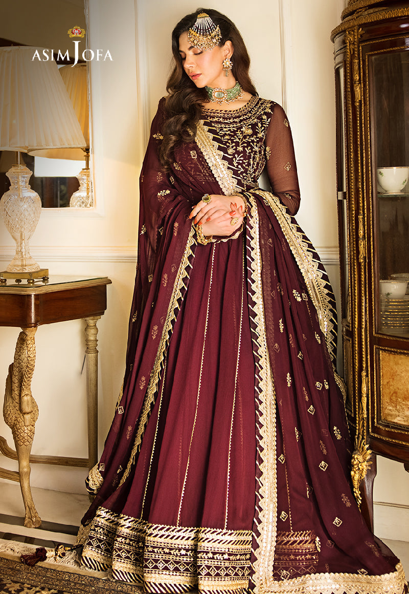 AJZS-05 | Asim Jofa Zari Sitara Luxury Eid Festive Collection 2023 | Unstitched Embrodried Suits