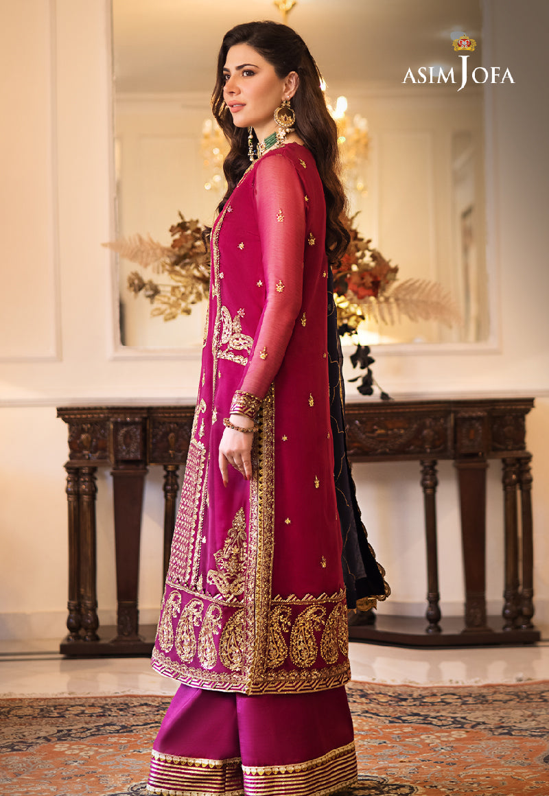 AJZS-16 | Asim Jofa Zari Sitara Luxury Eid Festive Collection 2023 | Unstitched Embrodried Suits