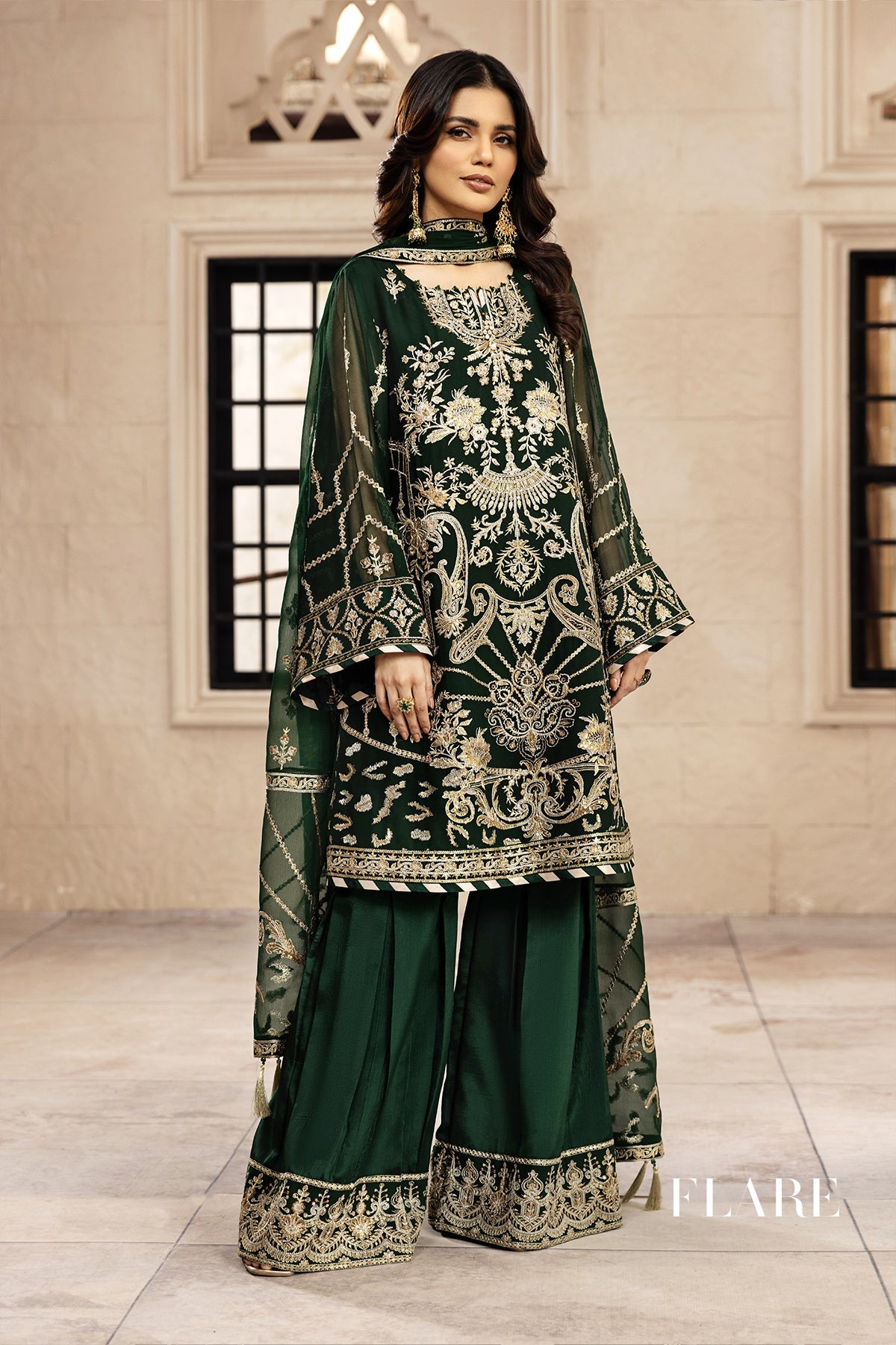 Rusen | Alizeh Fashion Muhtesem Festive Collection 2022 | Unstitched Embroidered Chiffon Suits