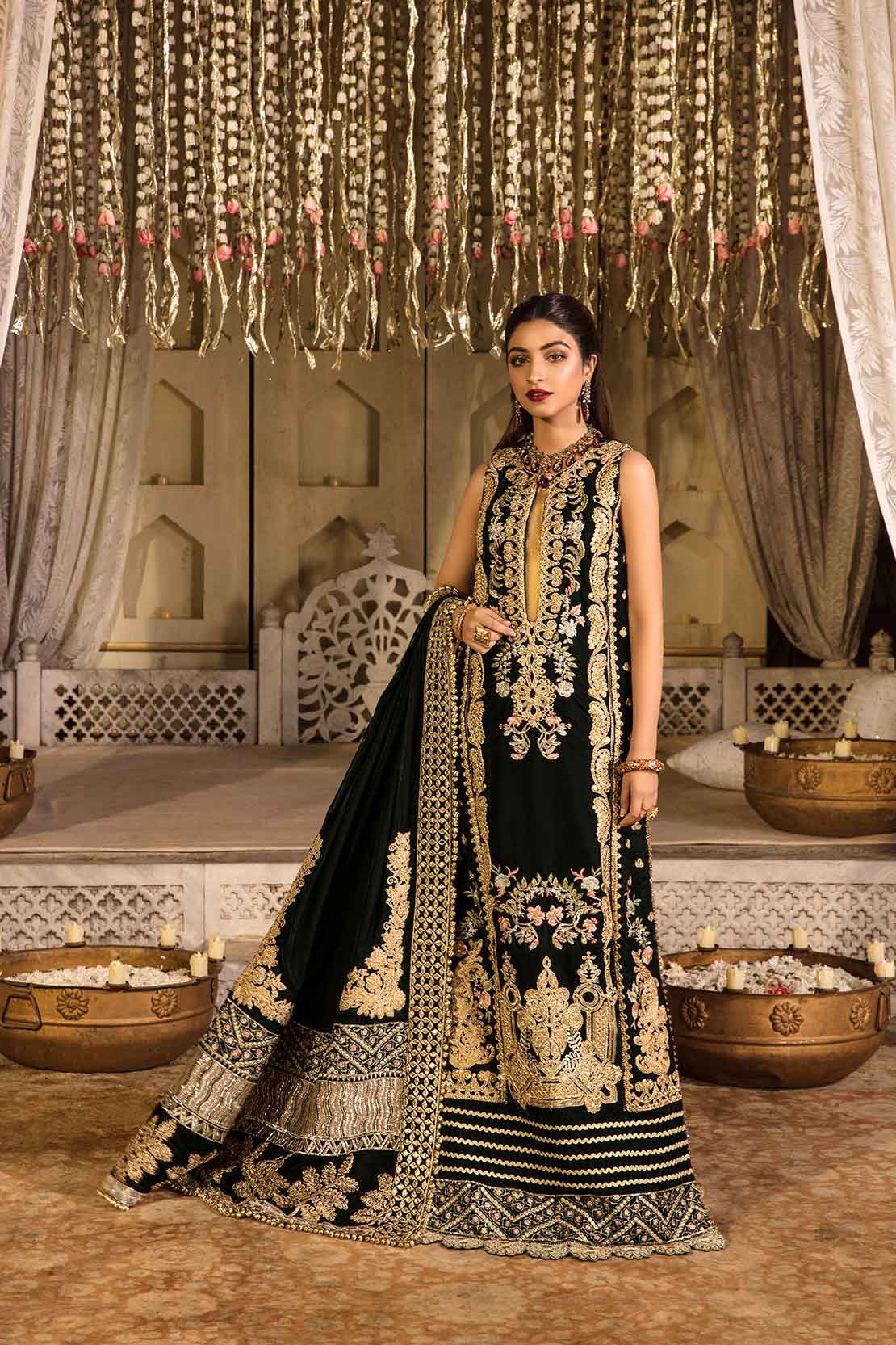 3B A Velvet Story - JADE | Crimson X Saira Shakira Wedding Collection '22 | Unstitched Embroidered Velvet Suits