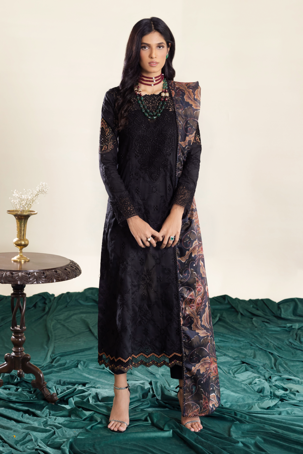 AL-10 Daisha | Iznik Aashiyan Embroidered unstitched Festive Lawn23