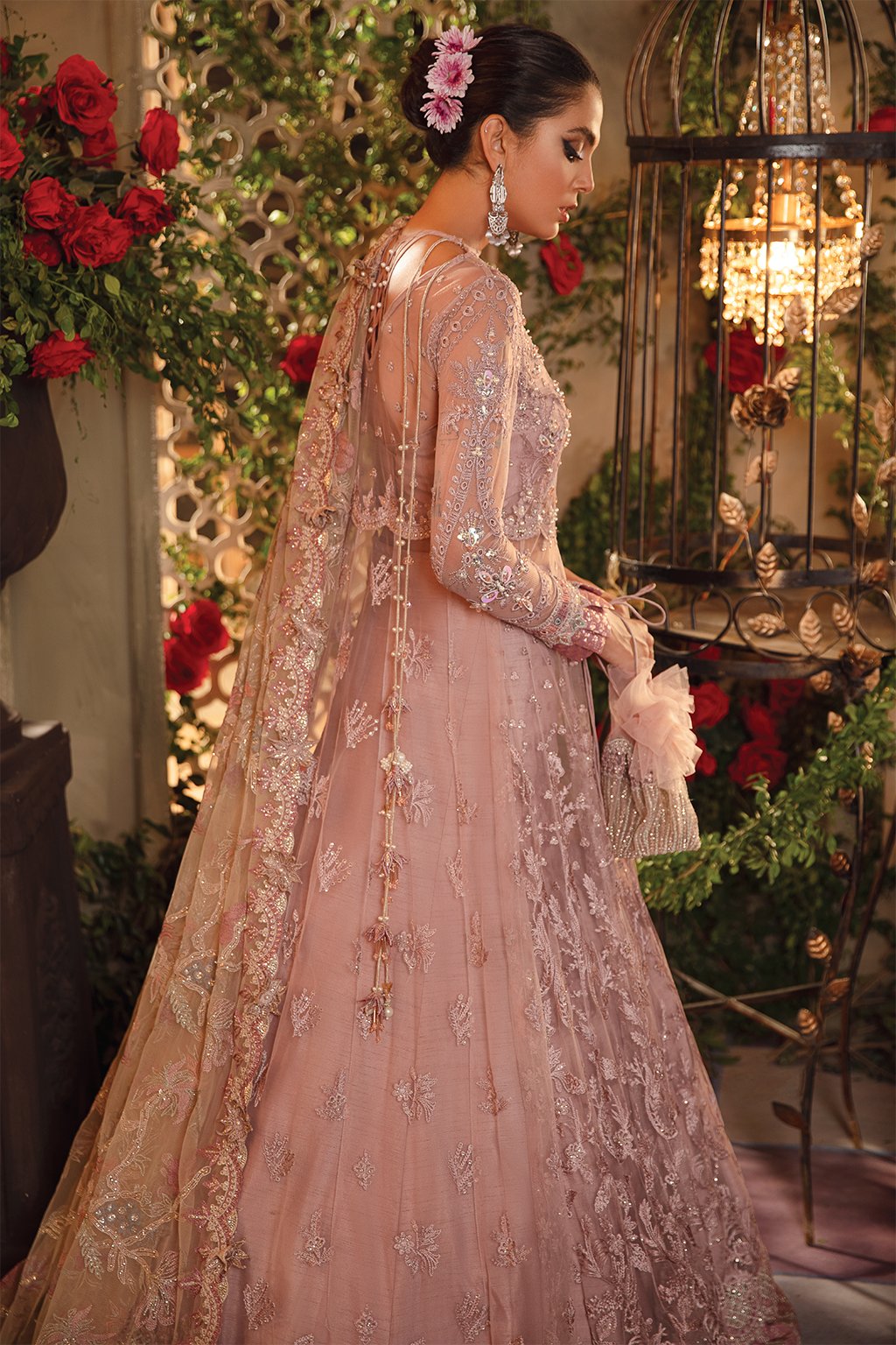 IMC-02 OPALINE - 3PC | Iznik Meraki Luxury Chiffon Collection 2021 | Unstitched Embroidered Luxury Chiffon Suits