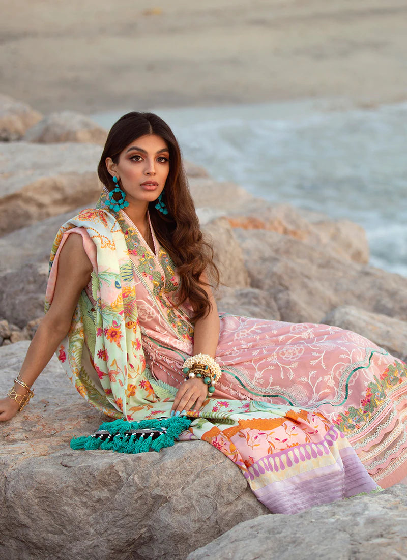 Aruba Rose | Farah Talib Aziz ILO ILO Luxury Lawn Collection 2022 | Unstitched Embroidered Lawn Suits