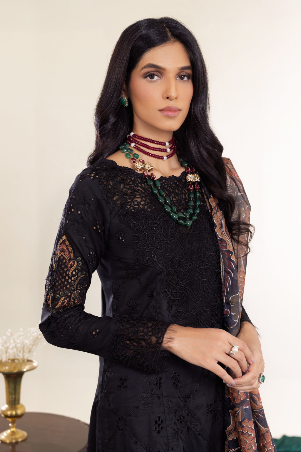 AL-10 Daisha | Iznik Aashiyan Embroidered unstitched Festive Lawn23