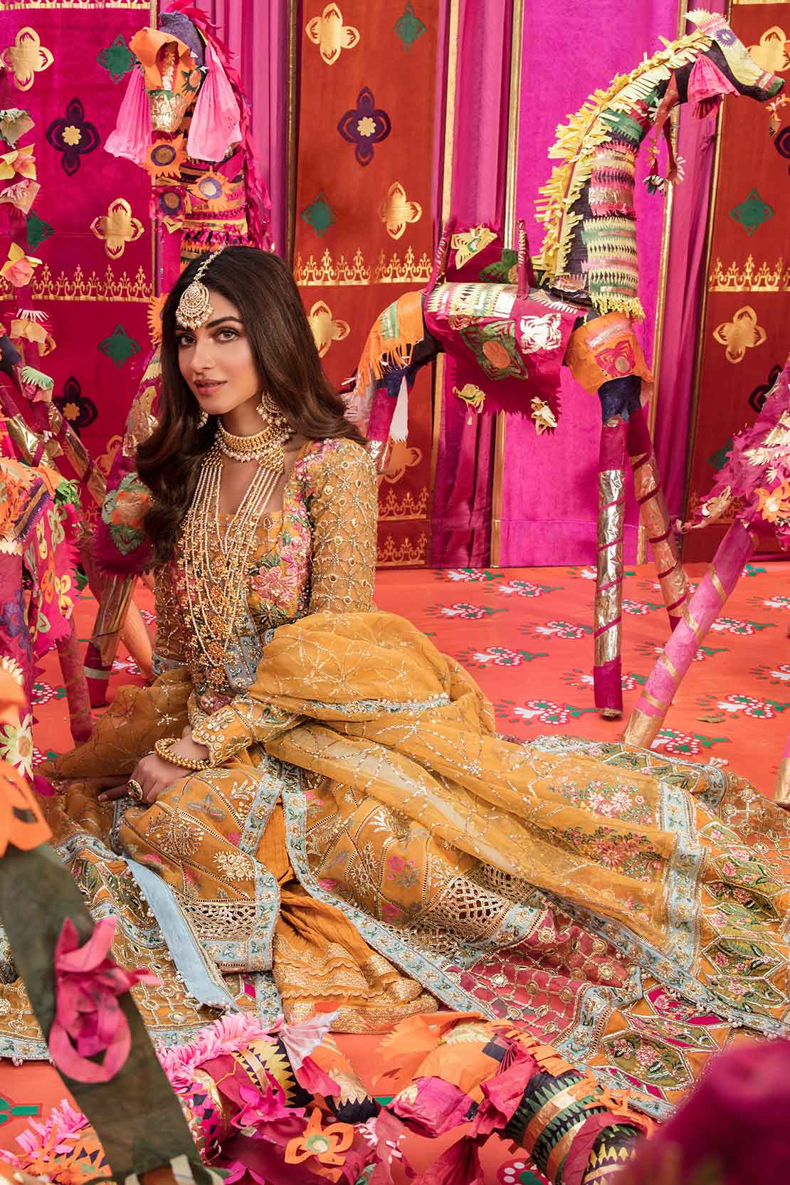 4A SUCHA GOTA - KAYSERI | Crimson X Saira Shakira Wedding Collection '22 | Unstitched Embroidered Velvet Suits