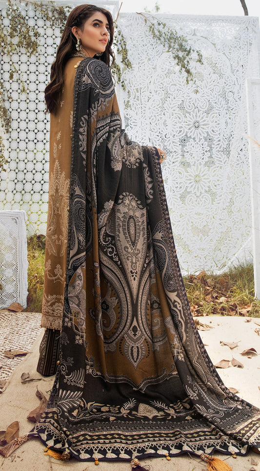 SHAHBANO VLP21-02 | Anaya Pardesi VIVA Winter Collection 2021 | Unstitched Embroidered Dobby Linen Suits