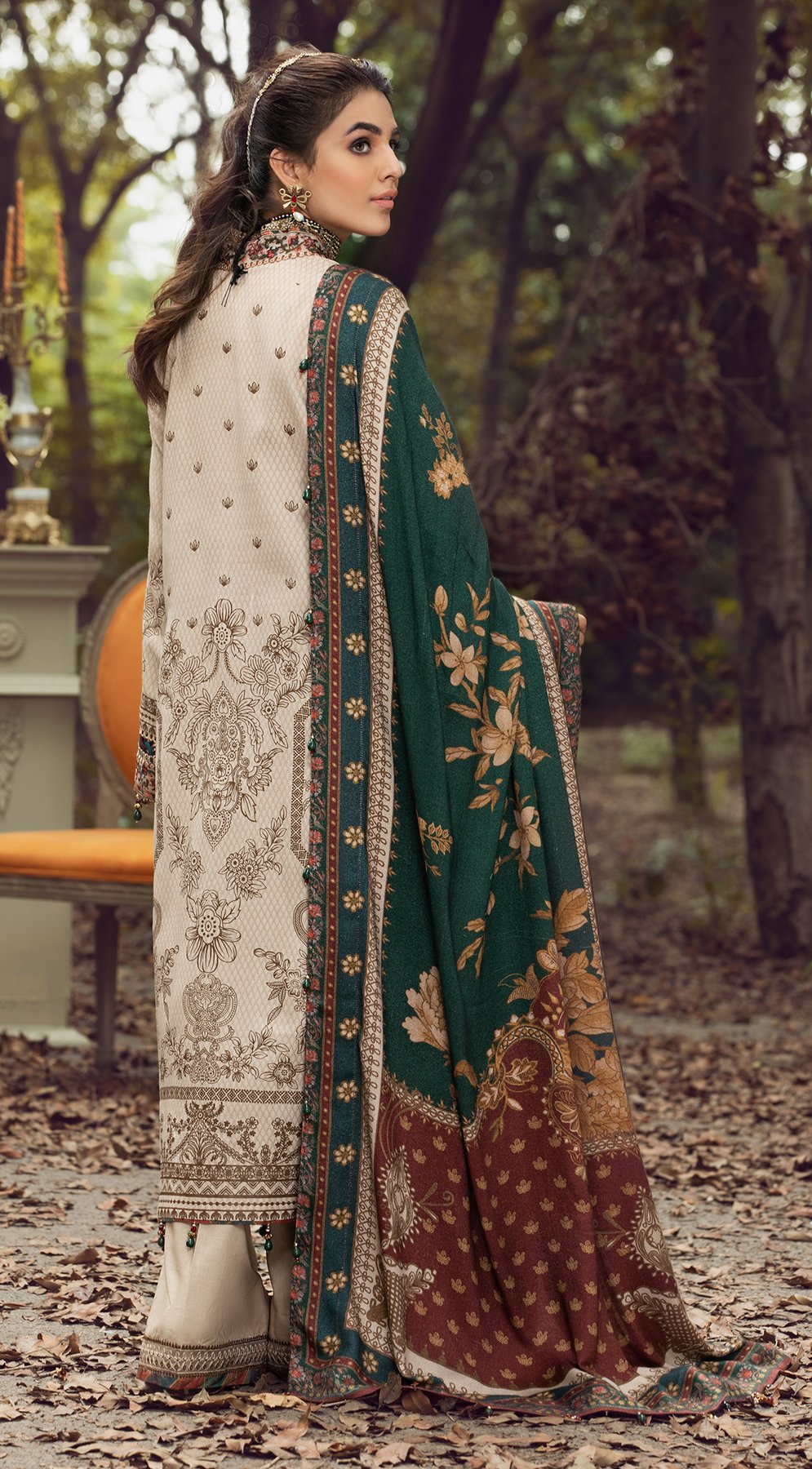 ATIYE VLP21-06 | Anaya Pardesi VIVA Winter Collection 2021 | Unstitched Embroidered Dobby Linen Suits