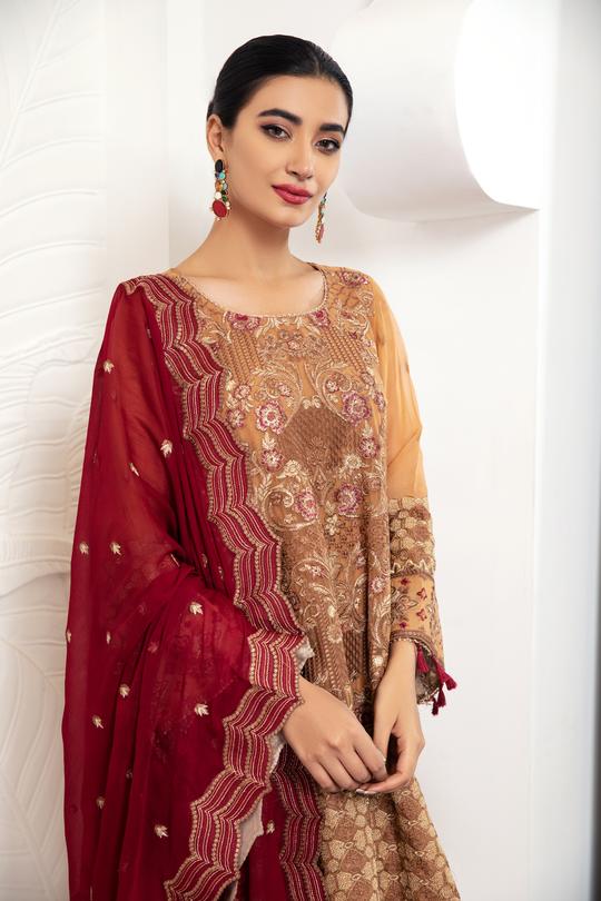 Topacia | Alizeh Royale De Luxe Collection | Unstitched Embroidered Chiffon Suits