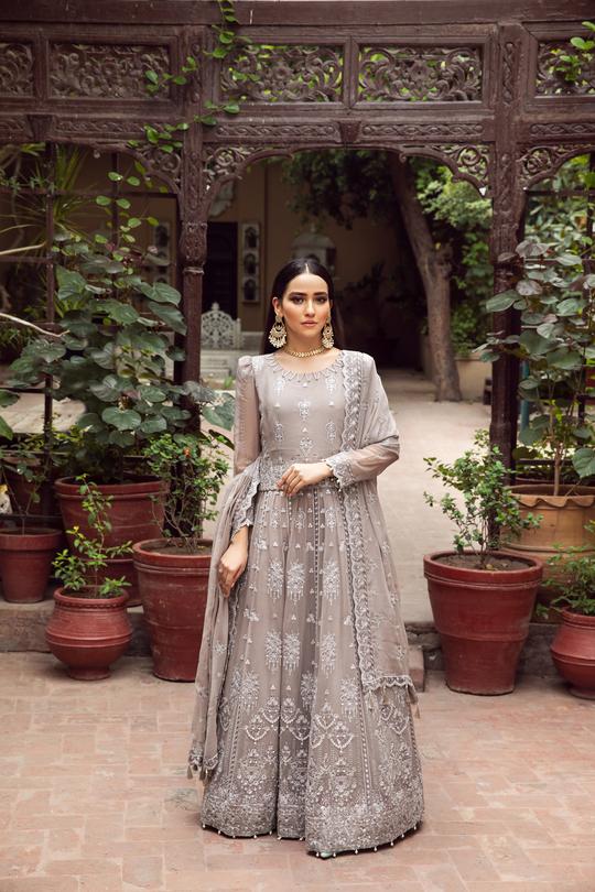 Zercon | Alizeh Embroidered Chiffon Festive Collection Shahtaj | Unstitched Embroidered Chiffon Suits
