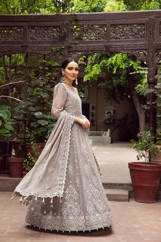 Zercon | Alizeh Embroidered Chiffon Festive Collection Shahtaj | Unstitched Embroidered Chiffon Suits