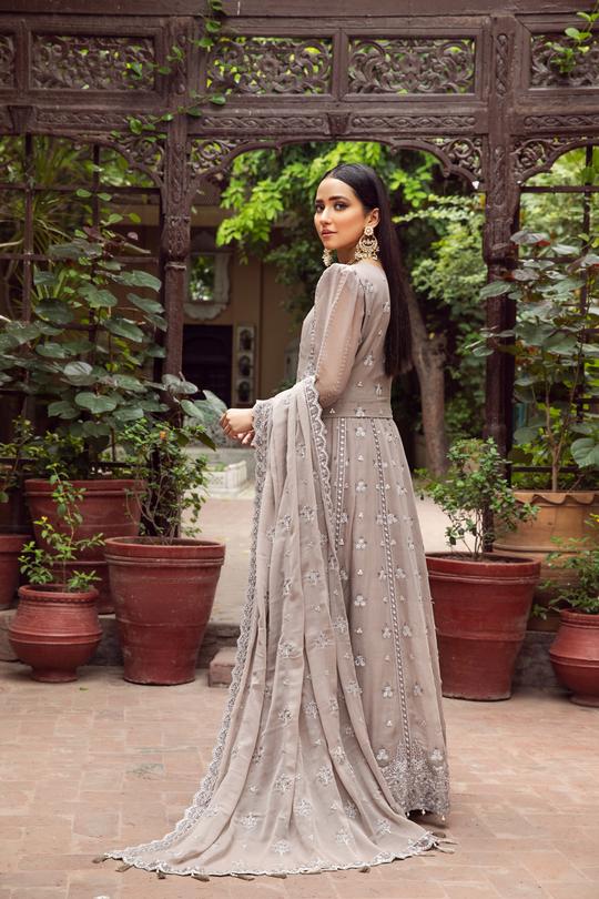 Zercon | Alizeh Embroidered Chiffon Festive Collection Shahtaj | Unstitched Embroidered Chiffon Suits