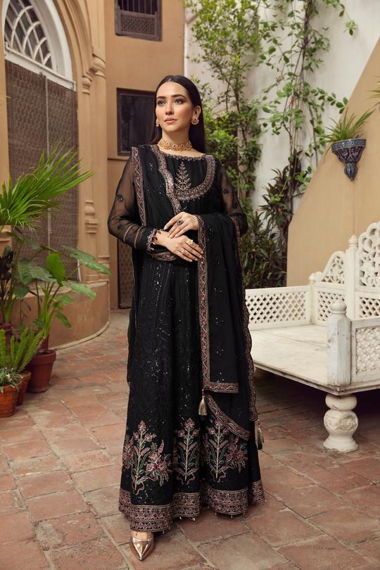 Zebaish | Alizeh Embroidered Chiffon Festive Collection Shahtaj | Unstitched Embroidered Chiffon Suits
