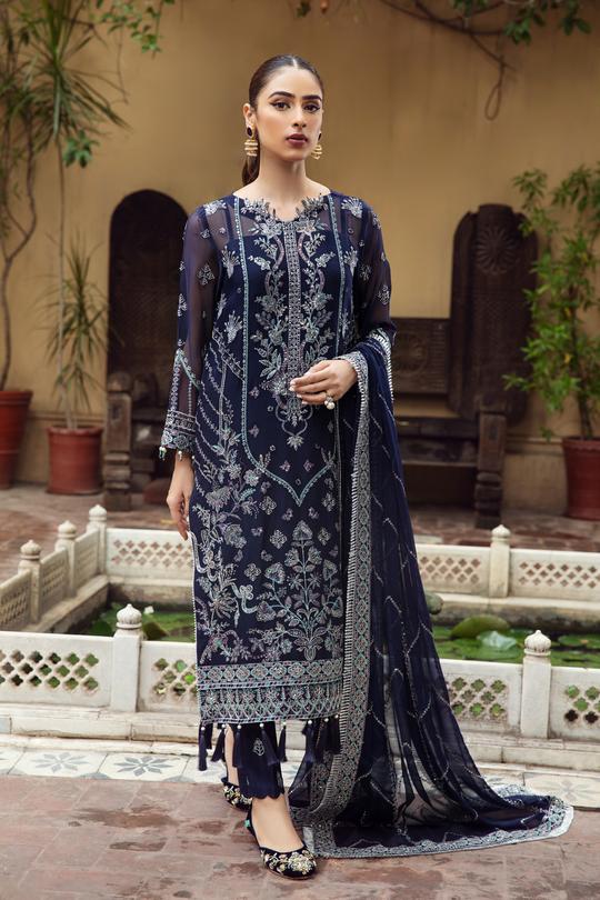 Shaahana | Alizeh Embroidered Chiffon Festive Collection Shahtaj | Unstitched Embroidered Chiffon Suits